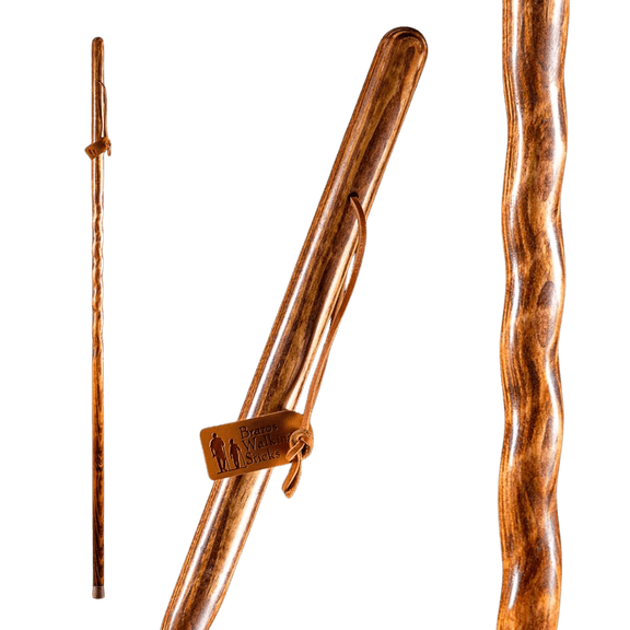 Brazos Traveler Red Sweet Gum Wood Walking Stick 55 Inch Height