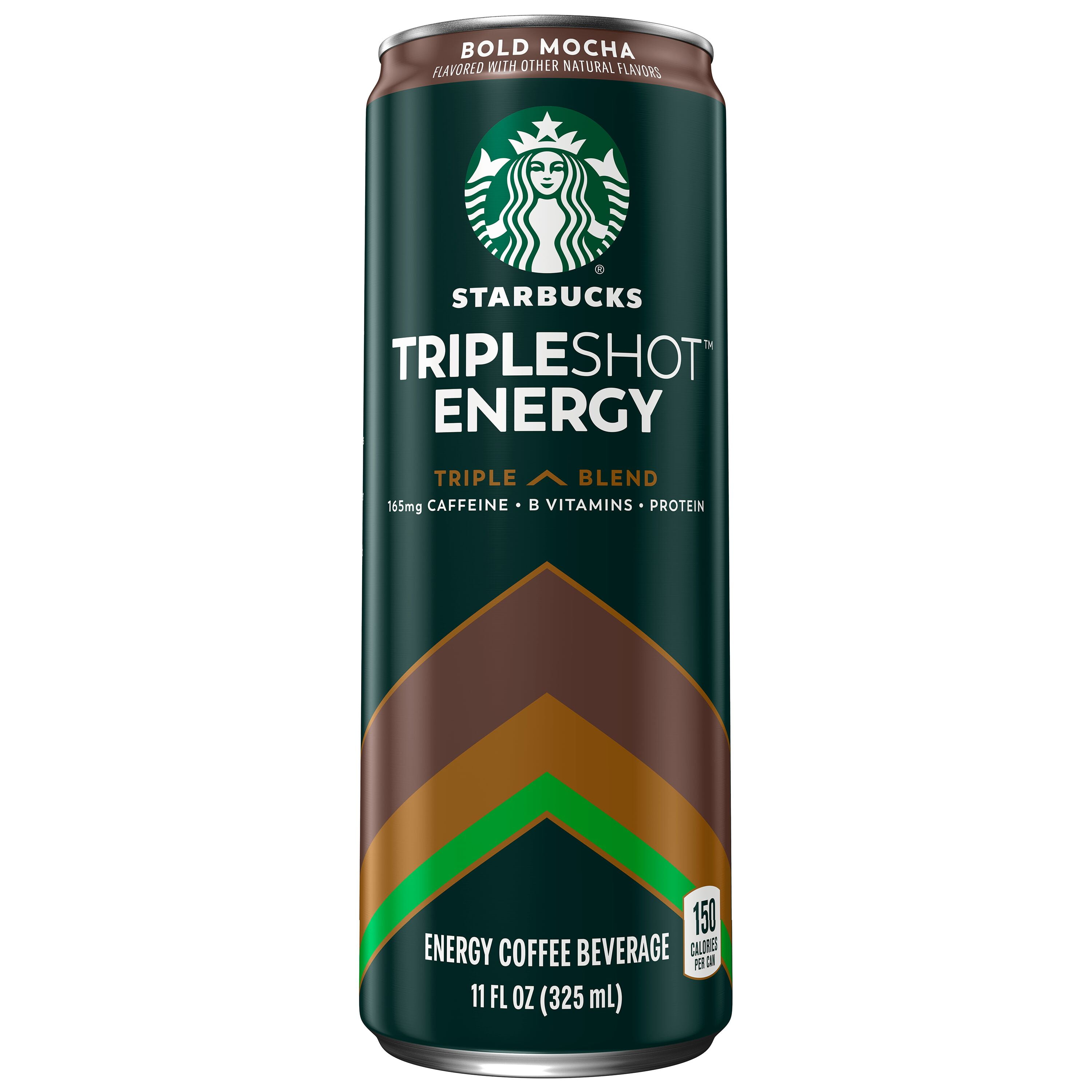 (4 pack) Starbucks Tripleshot Energy Coffee Beverage, Bold Mocha Flavor, 11 Fl.oz Can
