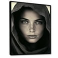 thumbnail image 2 of Designart "Passionate Plum Portrait" Fashion Woman Floater Framed Wall Decor, 2 of 5