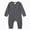 Dark Gray, variant on YIWULA Unisex Infant Boy Girl Long Sleeve Romper Cotton Solid Bodysuit Jumpsuit Baby Outfits(8-12 Months,Black)