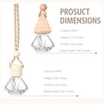 thumbnail image 3 of 100 Pcs Car Air Fresheners Diffuser with Wooden Cap Empty Aromatherapy Diffuser Clear Car Fragrance Holder Pendant Hanging Perfume Fresheners Bottles for Decor(Diamond,Clear), 3 of 14