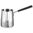 thumbnail image 4 of Miangastore Greek Coffee Warmer Turkish Coffee Makers Pots Brewing Coffee Pot Stainless Steel Milk Warmer Pots for Chocolate Heatings 600ml, 4 of 9