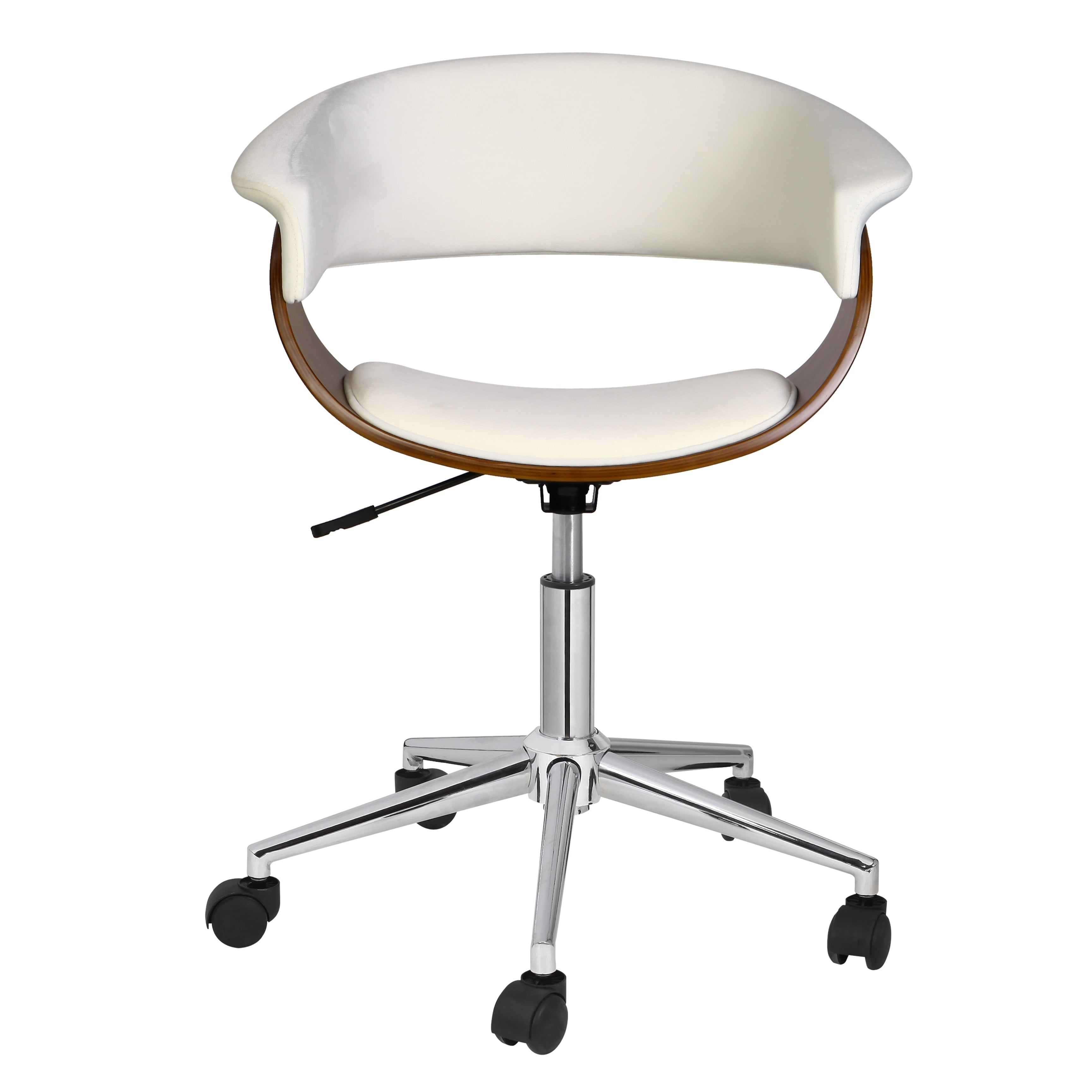 Porthos Home Isla Adjustable Office Chair With 360 Swivel Suede