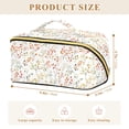 thumbnail image 4 of FORMRS Makeup Bag Travel Cosmetic Organizer for Women Fold Flat Zipper Pouch with Handle, Small Floral Pattern, 4 of 8