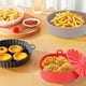 thumbnail image 4 of Cesta de silicona reutilizable para freidora de aire, bandeja para horno fácil de limpiar, revestimiento redondo, plato para Pizza, sartén para parrilla, accesorios para freidora de aire, 4 of 4
