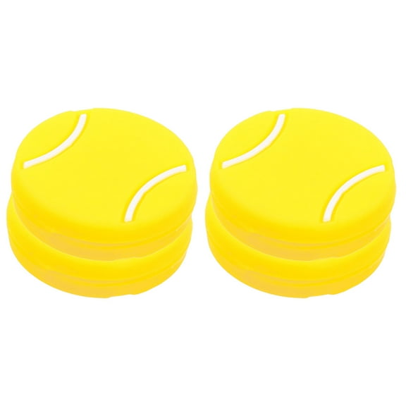 CATIEBYE 4-Pack Small Silicone Tennis Racket Dampeners Shock Absorbers for All Ages Tennis Accessories