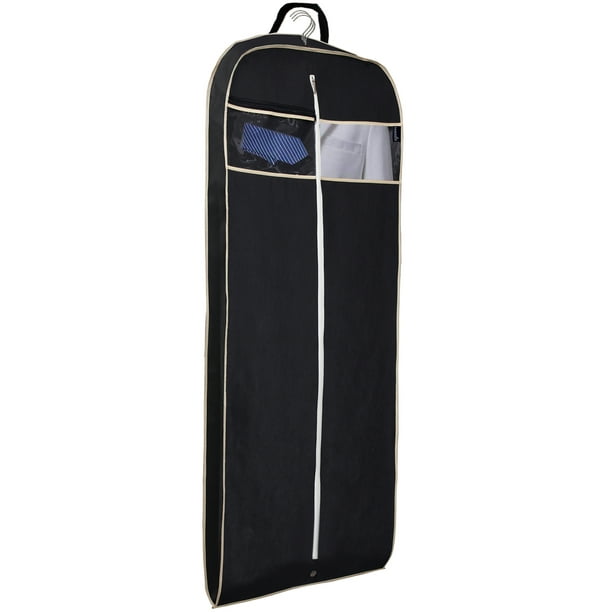 MISSLO 60" Hanging Suit Dress Garment Bag for Travel with Zipper Pocket