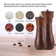 thumbnail image 3 of Salt Grinder White Wooden Pepper Grinder Sea Salt And, 3 of 5