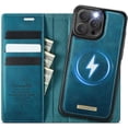 thumbnail image 1 of Compatible con Funda Billetera Desmontable para iPhone 16 Pro Compatible con Magsafe, Soporte para Tarjetero con Bloqueo RFID y Tapa de Cuero PU 2 en 1 Funda Magnética a prueba de Golpes, 1 of 9