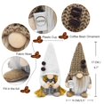 thumbnail image 2 of Attiigny Gnomos de Café Barra de Café de Felpa Decoración de la Hora del Té Cuadros Pequeño Elfo Café Sueco Tomte Gonk Donuts Muñecas Figuras Escandinavas Bandeja con Gradas Decoración de Mesa para la, 2 of 5