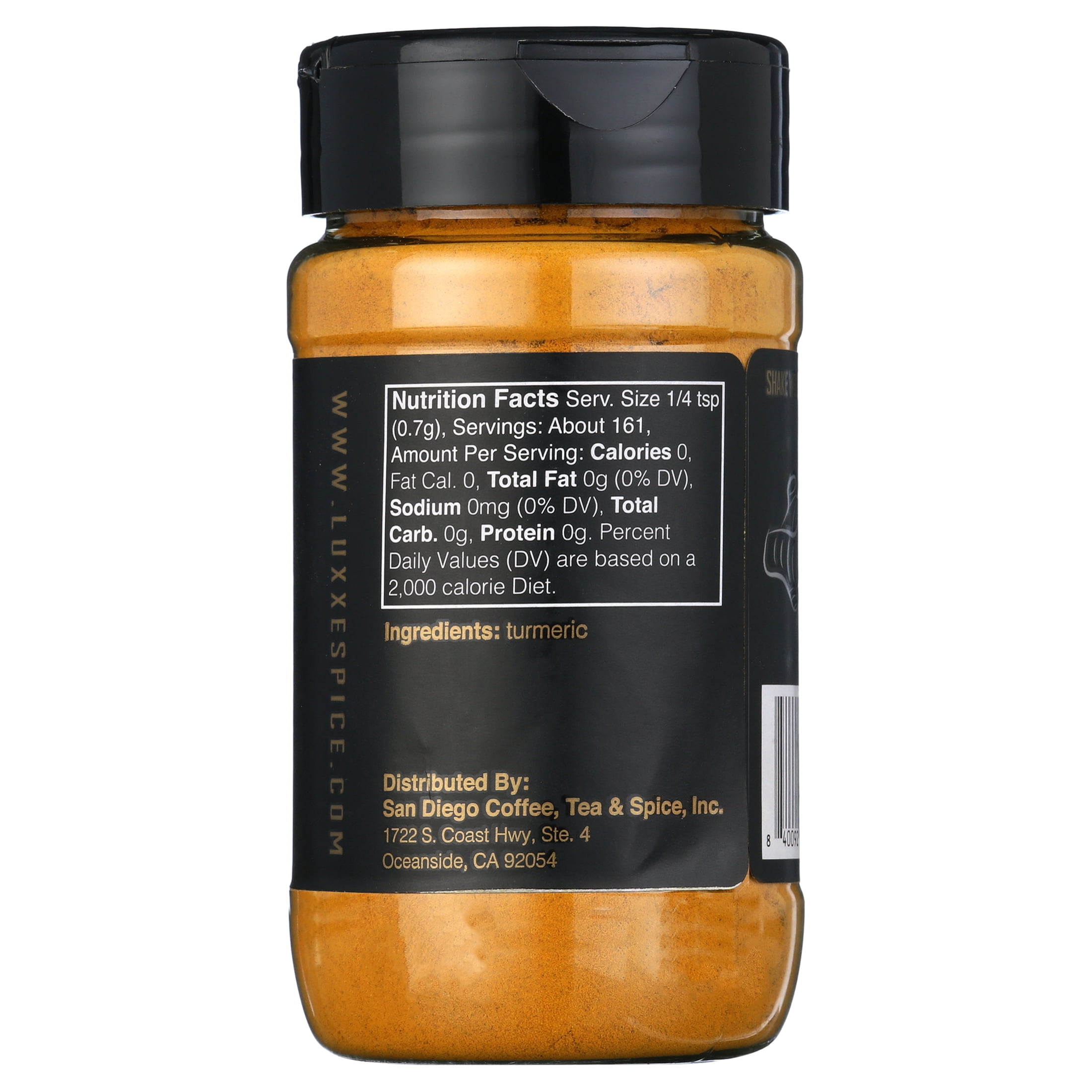 LUXXE Spice 100% Pure Turmeric Powder with 5% Curcumin, 4 Ounce