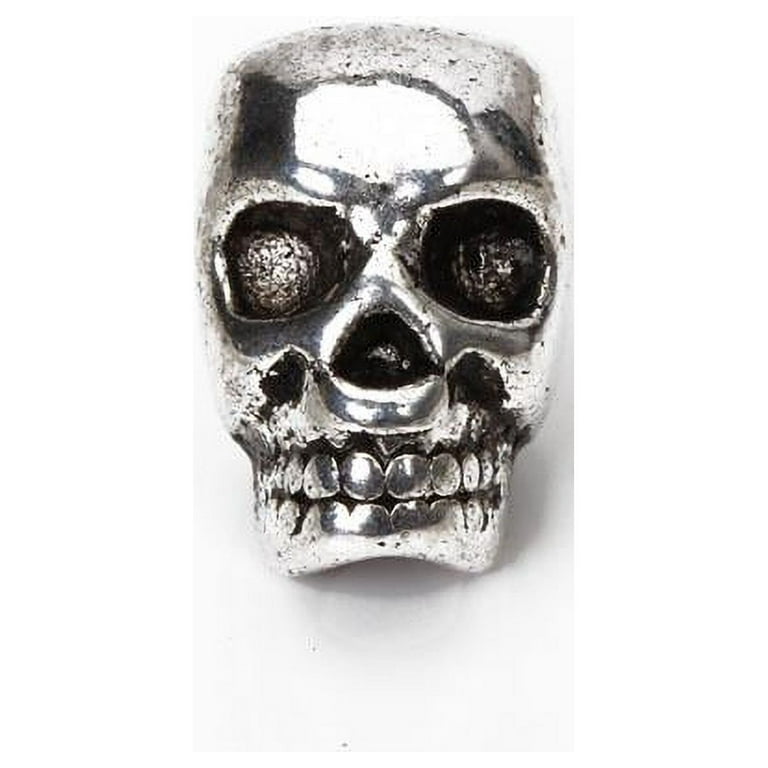 10 Skull Charms Connector Gothic Beads Metal Beads Antique Silver Skull  Beads High Quality Jewelry Supplies for Wholesale Price ZM155 AS 