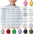 thumbnail image 4 of Asxite Toddler Girls and Boys Tops Long Sleeve Collared Half Zip Pullover Shirt Solid Casual Preppy, 4 of 8