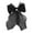 Black, variant on Large Silk Hair Bow - Blue, Long Tail, French Ribbon, for Women/Girls, Casual/Formal Occasions