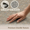 thumbnail image 6 of ODIKA Farmhouse Interlocking Border Neutral Decorative Geometric Juniper Stain Resistant Low Profile for Dorm Room, Small Living Apartment, 6 of 7
