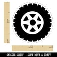 thumbnail image 2 of Wheel Tire Icon Rubber Stamp for Scrapbooking Crafting Stamping - Mini 1/2 Inch, 2 of 7