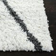 thumbnail image 3 of SAFAVIEH August Delroy Diamond Shag Area Rug, Ivory/Dark Grey, 8' x 10', 3 of 8