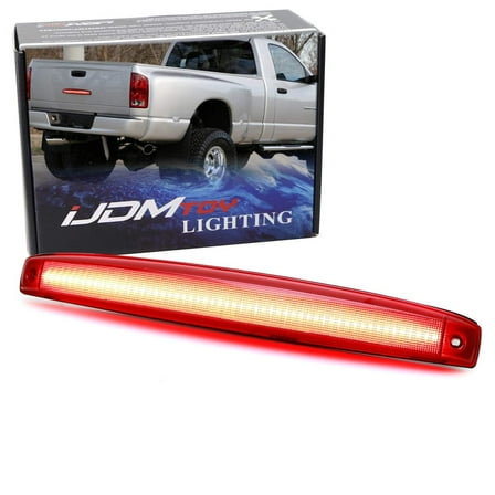 OE-Spec Red Lens 54-SMD Full LED Stripe Rear Center Tailgate ID Identification Lightbar, For 2003-2006 Dodge RAM 2500 3500 Dually DRW