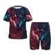thumbnail image 1 of Balery Cool Wolf Head Conjunto de Pijama Infantil de Manga Corta con Estampado – Ropa de Dormir de Algodón Suave-Small, 1 of 6