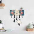 thumbnail image 6 of Christmas and Sheep Mail Holder Organizer Wall Mount with Shelf Key Holder Key Rack with 5 Key Hooks for Wall Decorative, 6 of 6