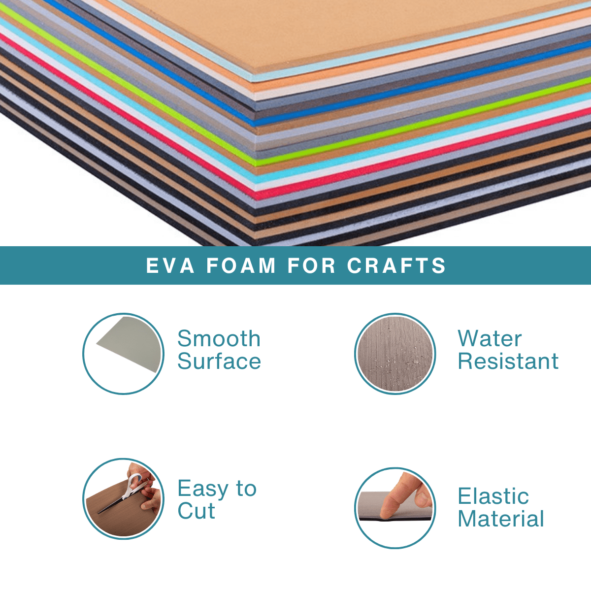 LotusFoam EVA Foam Sheet 3mm – 44"x 85" Craft Foam for Cosplay, Costumes & DIY, High Density 130 kg/m3, Heat Shapeable, Paintable, 35 Colors (Olive Green)