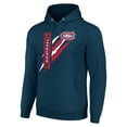 thumbnail image 2 of Men's Starter  Blue Montreal Canadiens Color Scratch Fleece Pullover Hoodie, 2 of 3