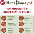 thumbnail image 5 of SPOT Bam-Bones Plus Branch, 9.5", Beef Flavor, Bamboo Fiber & Nylon, Dog Chew for Moderate to Aggressive Chewers, Adult Dogs & Teething Puppies Under 90lbs, 5 of 17