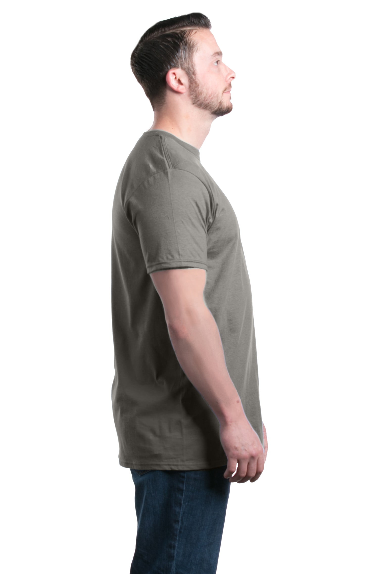 Shop4Ever Men's Autism Awareness Puzzle Pieces with Words Graphic T-shirt XXXXX-Large Charcoal