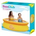 thumbnail image 4 of YfulYde Sun Club 17789 5 Foot x 16.5 Inch 1 to 2 Person Capacity Orange 3D Kids above Ground Inflatable Outdoor Backyard Kiddie Swimming Pool, 2 Pack, 4 of 6