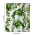 thumbnail image 2 of Shower Curtain Polyester Waterproof with Stereoscopic Tropical Leaf & Flower Print - Water-Repellent Bathroom Curtain with Hooks, Easy Care, 2 of 6
