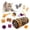 B, variant on Halloween Decor Pet Toys Halloween Cat Channel Toy Set for Indoor Cats - Interactive Three-Channel Tunnel Cat Toy Kit Featuring Sleeping Toy Channel