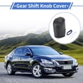 thumbnail image 2 of Unique Bargains 1 Pcs Gear Shift Knob Cover for Nissan Altima 2019-2024 Anti-Slip Faux Leather Black Carbon Fiber Blue Stick Shifting Handle Protector, 2 of 6