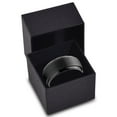 thumbnail image 4 of Charming Jewelers Tungsten Wedding Band Ring 10mm for Men Women Comfort Fit Black Step Beveled Edge Polished Brushed Lifetime Guarantee Size 7, 4 of 5