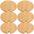 thumbnail image 4 of ADDHAT 6Pcs Lids Bamboo Wood Round - for Home Use, 4 of 8