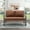 Brown, variant on Andeworld Mid-Century Loveseat Sofa,Upholstered Faux Leather Loveseat 2-Seat Small Sofa Couch Metal Accent Chair for Living Room（Brown）