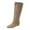 A, variant on Wide Calf Knee High Boots Women Hidden Wedge Flat Over the Knee Boots Pointed Toe Pull on Thigh High Tall Winter Booties