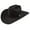 Black, variant on Resistol RWTCKR-7540 Men's Tucker Cowboy Hat, Granite Grey - 7 1/2