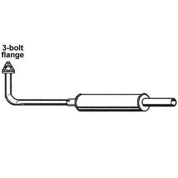 Muffler fits Massey Ferguson 135 522589M91 522584M94 MF-36