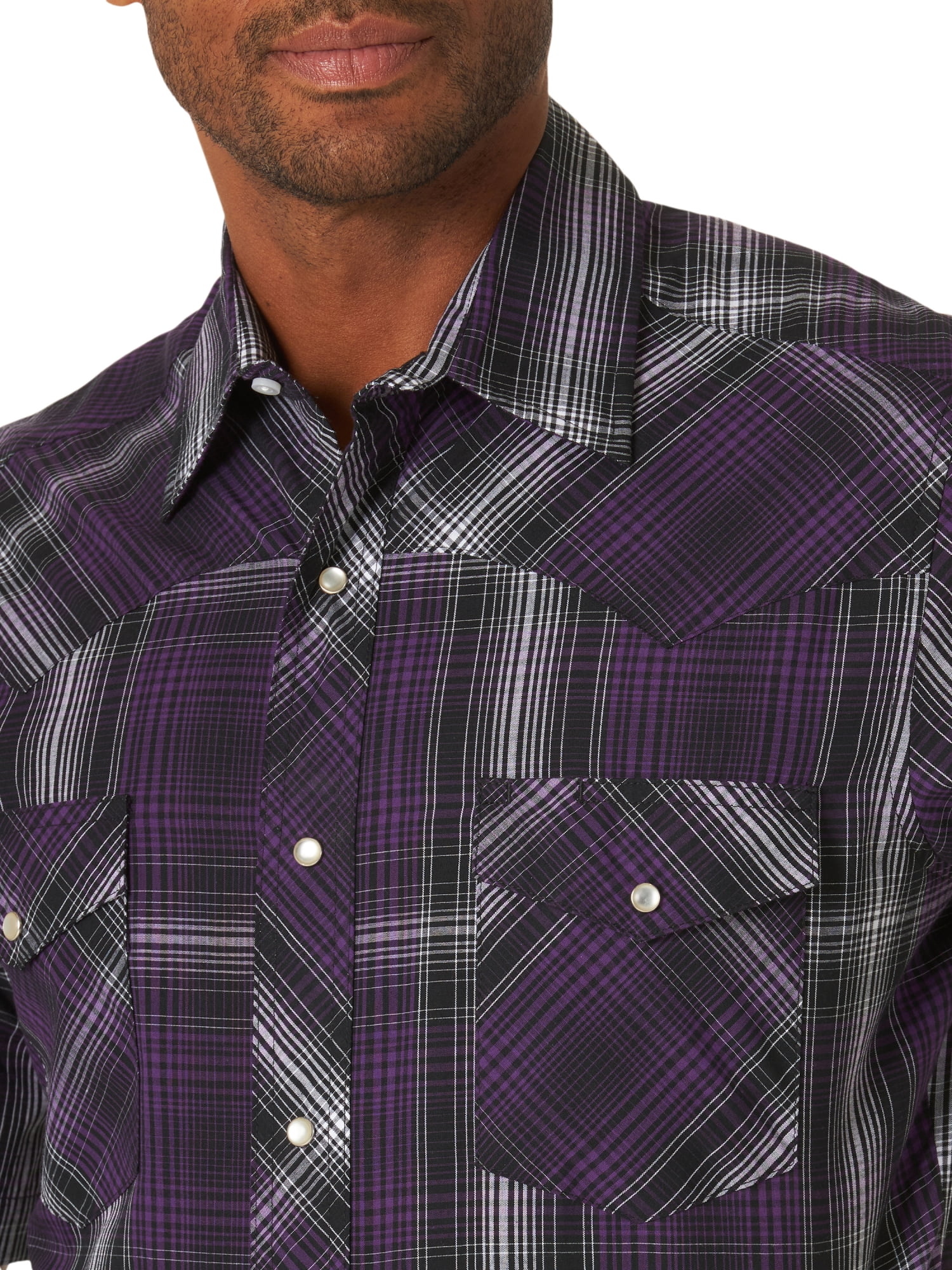 Wrangler Men's Short Sleeve Western Shirt