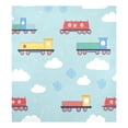 thumbnail image 6 of Yayeee Magnetic Dishwasher Cover for The Front Decoration Home Kitchen Machine Sticker Protector, Blue Trains Pattern, 6 of 6