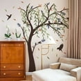 thumbnail image 2 of Branches and bird stickers, big tree stickers, bird stickers，Removable Bathroom Wall Art Decor Peel and Stick Murals for Nursery Bedroom Living Room Classroom Cars ,Playroom,Kindergarten Decor, Trans, 2 of 10