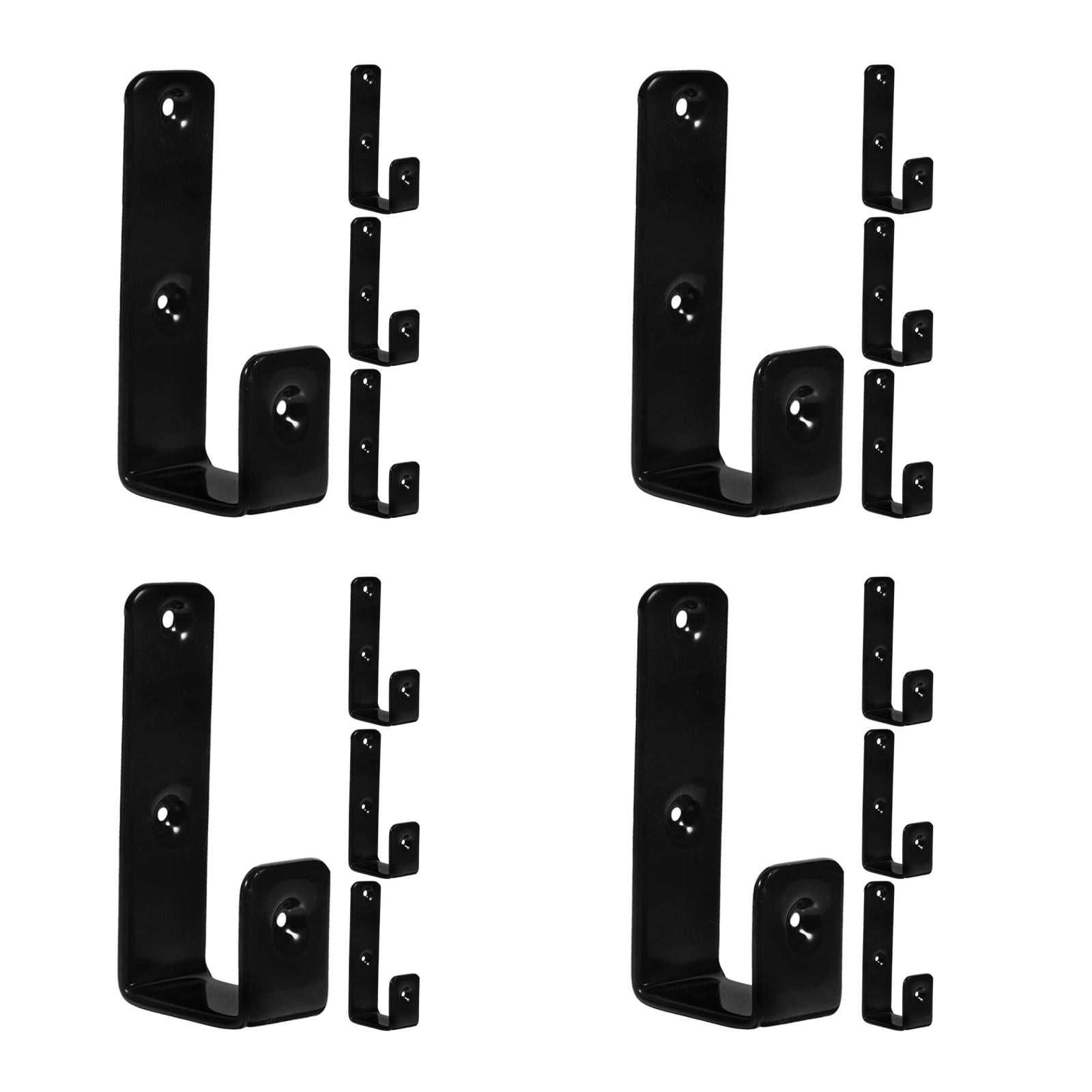 Raindrops 16 PCS Metal Ladder Brackets Bunk Bed Hooks Utility Hangers for Loft Bed Stairs Library Ladder Hardware