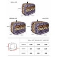 thumbnail image 2 of Purple Brown Small Toaster Cover 2 Slice, Kitchen Appliance Covers, Rustic Farmhouse Dog Paw Vintage Toaster Oven Cover with Loop, Bread Machine Cover Polyester Dust Cover Protection, 2 of 4