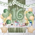 thumbnail image 4 of Kit de Decoración para Fiesta de 16 Años Verde Salvia 45 Piezas, 4 of 6