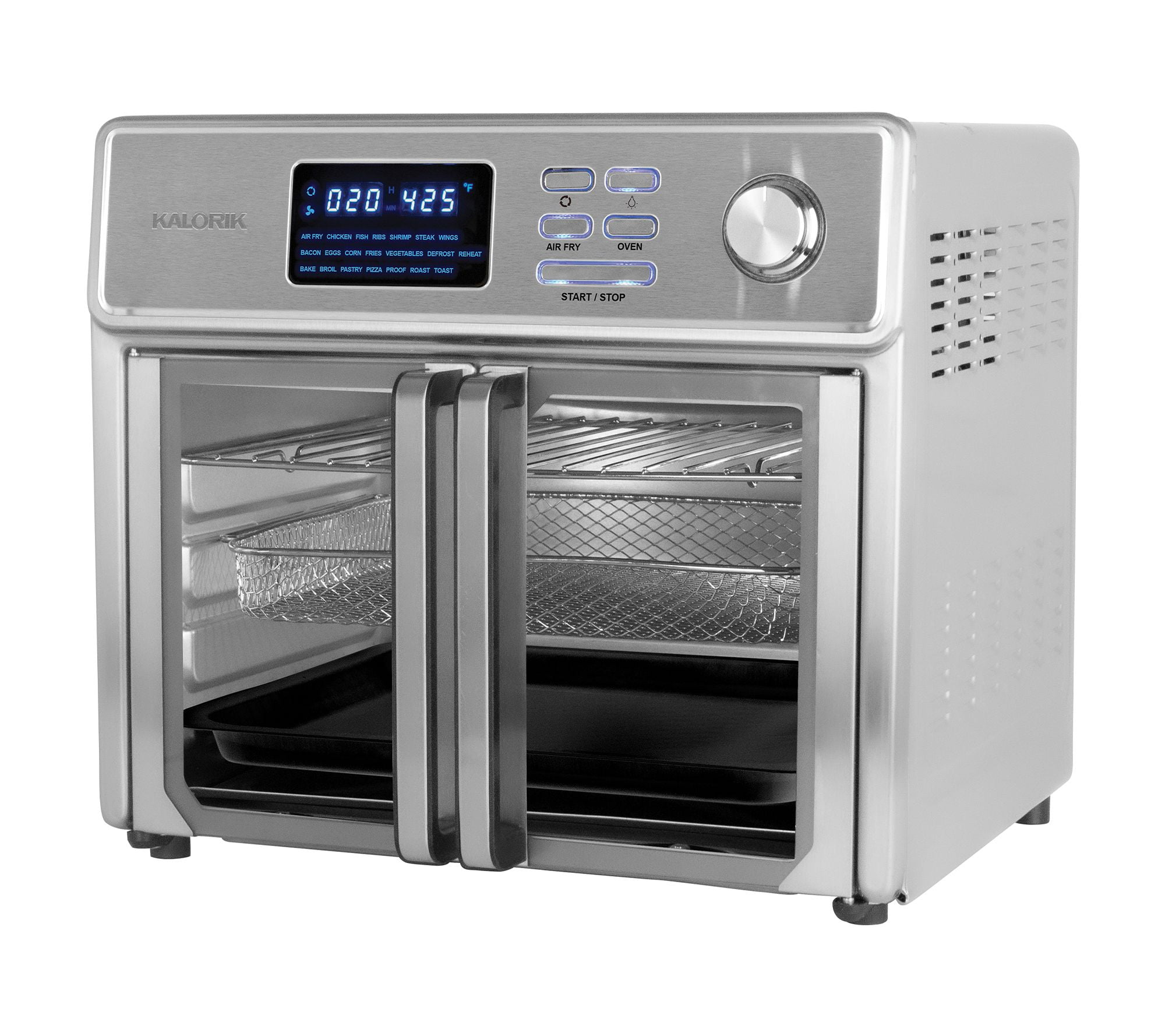 Kalorik 26-Quart Digital Maxx Air Fryer Oven with 7 Accessories Refurbished 