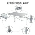 thumbnail image 6 of Gymax Aluminum Folding Picnic Camping Table Lightweight Roll-Up In/Outdoor Storage Bag, 6 of 7