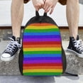 thumbnail image 3 of Ratiio Colorful Glitter Rainbow Print Backpack with Padded 15-inch Laptop Sleeve- Spacious and Durable Daypack for Work and Travel, 3 of 6
