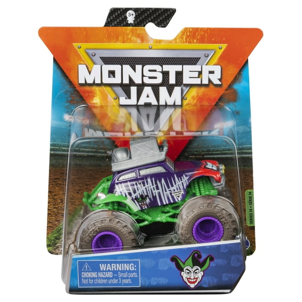 Monster Jam, Official Joker Monster Truck, Die-Cast Vehicle, Heroes and ...