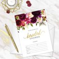 thumbnail image 4 of Fall Floral Fill In Bridal Shower Invitation / 25 Autumn Flower Bridal Shower Invitations With White Envelopes / 5" x 7 Flat Bridal Party Invites / Made In The USA, 4 of 5