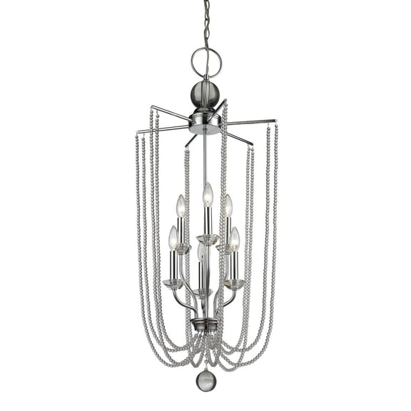Z-Lite Serenade 6 Light Pendant in Chrome